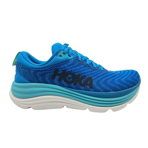 Mens 9 D - Hoka One One Gaviota 5 Shoes Blue Running Stability Road Cushion